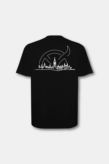 SVQ skyline  – Camiseta Oversize BLACK