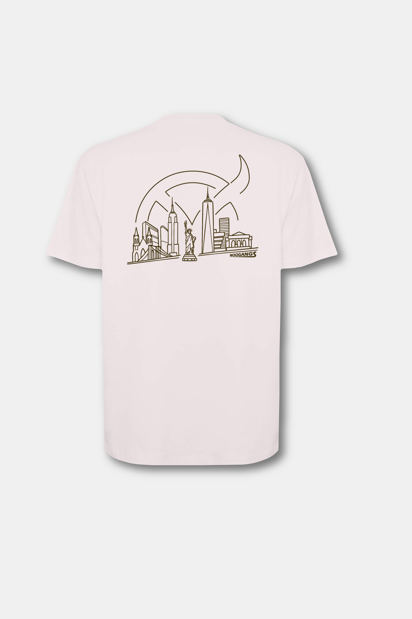 JFK LINE - Camiseta Oversize WHITE VINTAGE