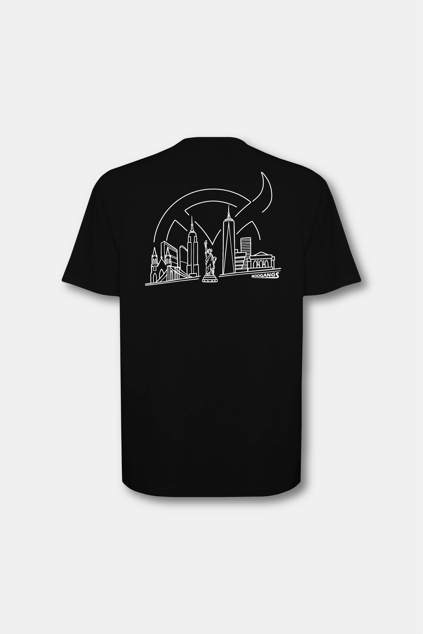 JFK SKYLINE - Camiseta Oversize BLACK